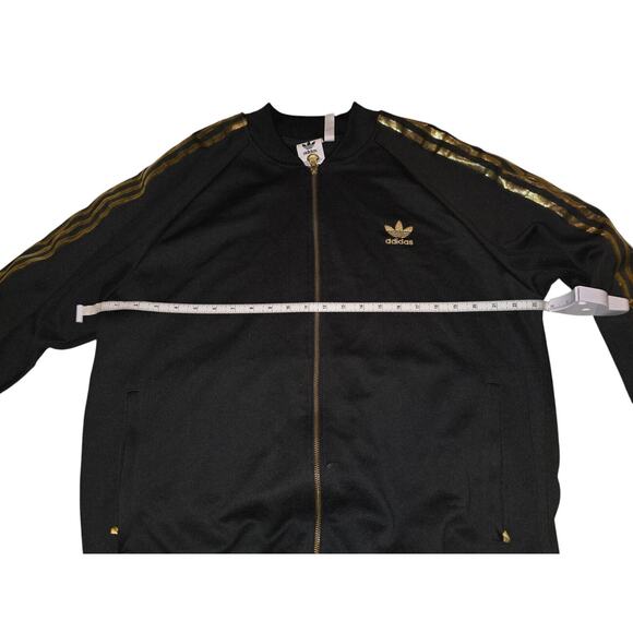 XL adidas OG Men's 50th Annv SST TRACK JACKET Black/24K Gold VERY LAST 1 - Picture 4 of 6
